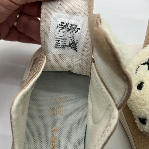 Converse Infant/Toddler CTAS One Strap OX – Size 7 – Warm Quarry/Egret/Black 👟✨ - Picture 9 of 11